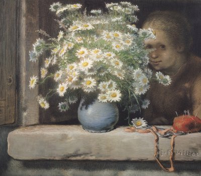 The Bouquet of Margueritas, 1866 by Jean Francois Millet